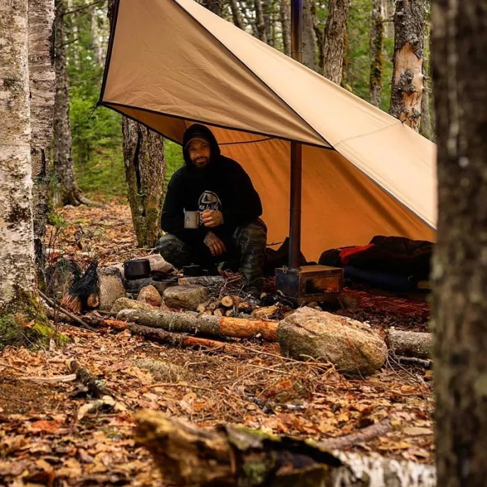 Rhombus Bushcraft Shelter with Stove Jack 20220701